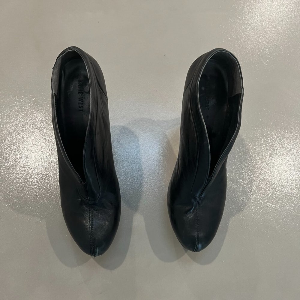 Nine West Leather Platform Booties - Size 8.5